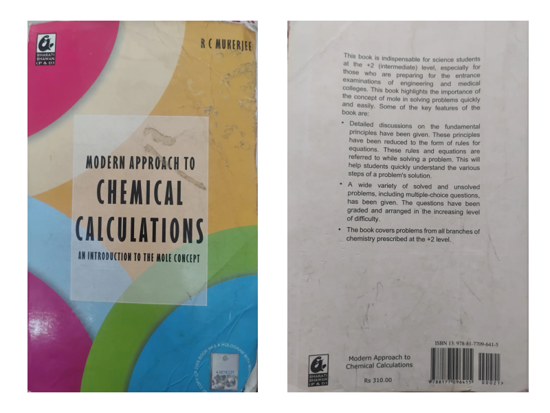 Modern approach to chemical calculations by RC MUKERJEE