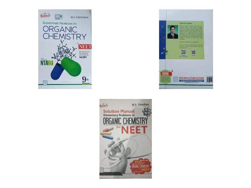 ORGANIC CHEMISTRY+ SOLUTION MANUAL FOR NEET BY M.S CHOUHAN