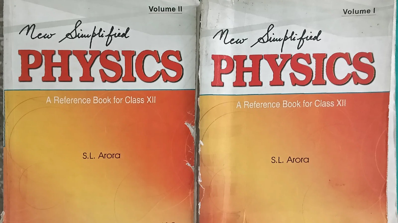 S.L Arora. Class 12 Vol 1 and 2