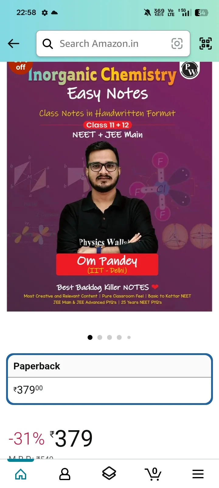 Pw inorganic chemistry notes for neet+jee mains by om Pandey