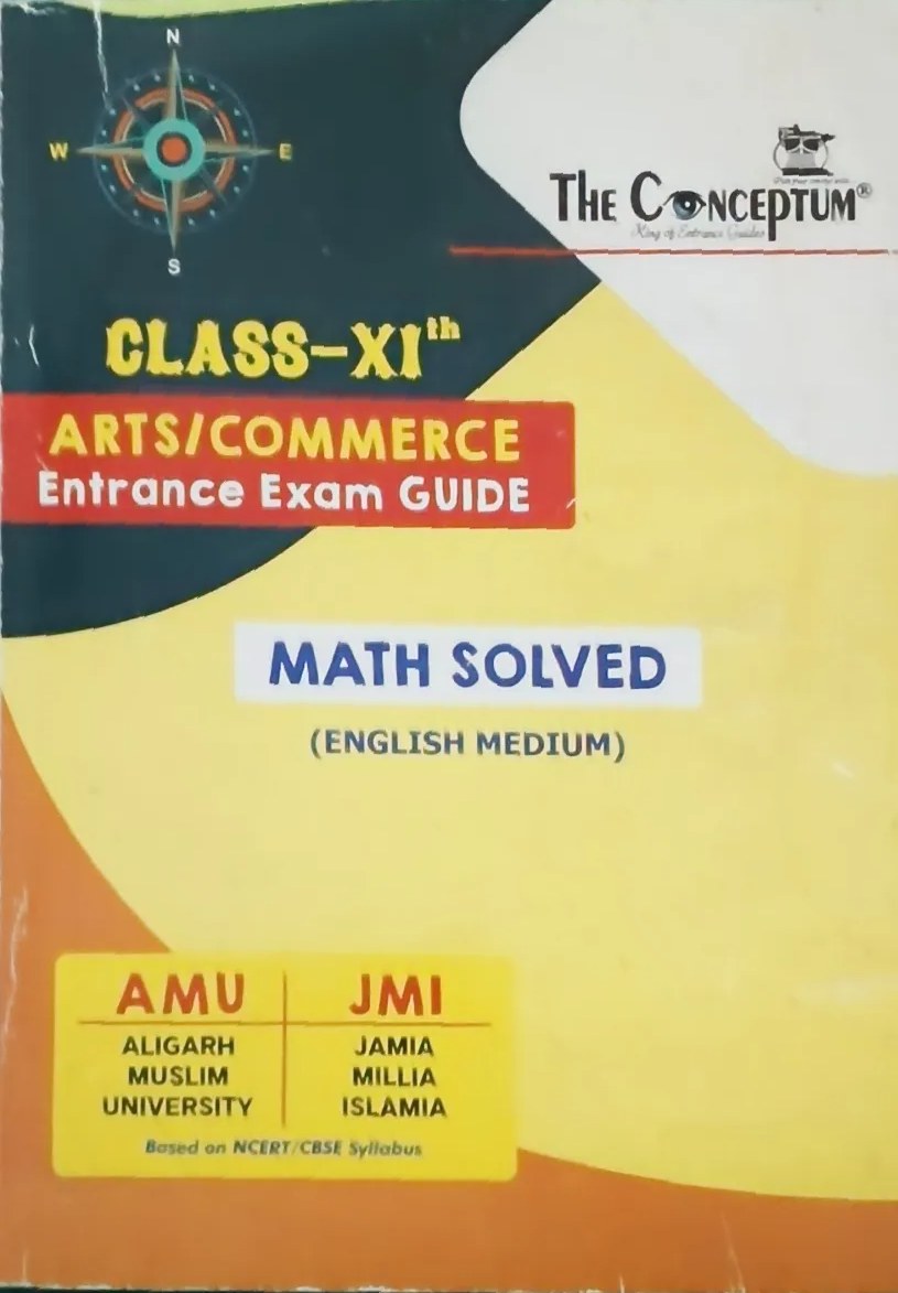 The Conceptum Class 11 Arts/Commerce entrance guide For AMU/JMI
