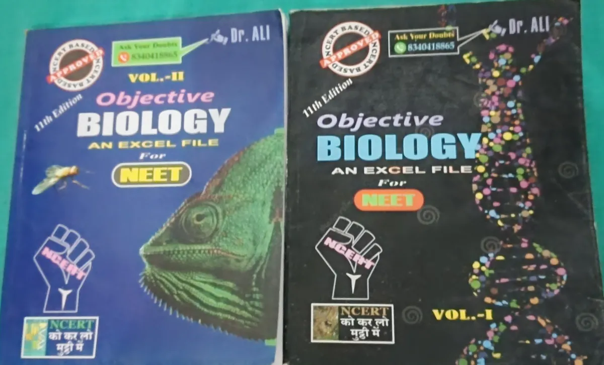 Objective Biology and Excel file for NEET vol 1+2  BY DR. ALI